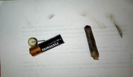 Остатки батарейки Duracell